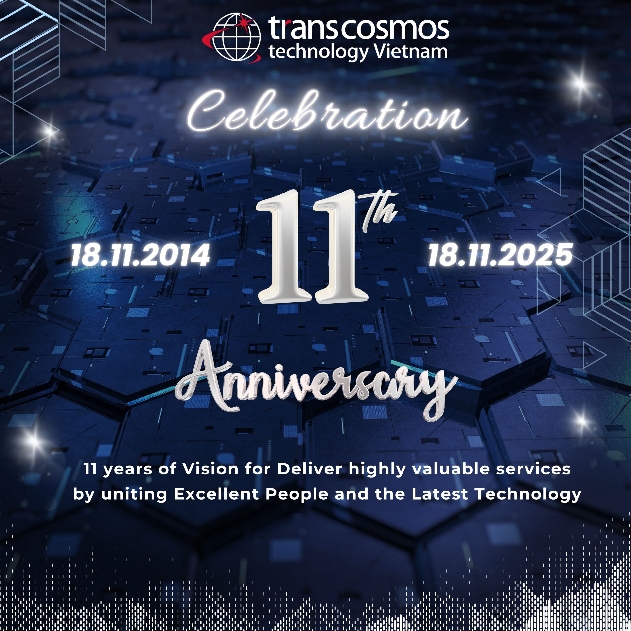 11TH ANNIVERSARY CELEBRATION OF TRANSCOSMOS TECHNOLOGY VIETNAM