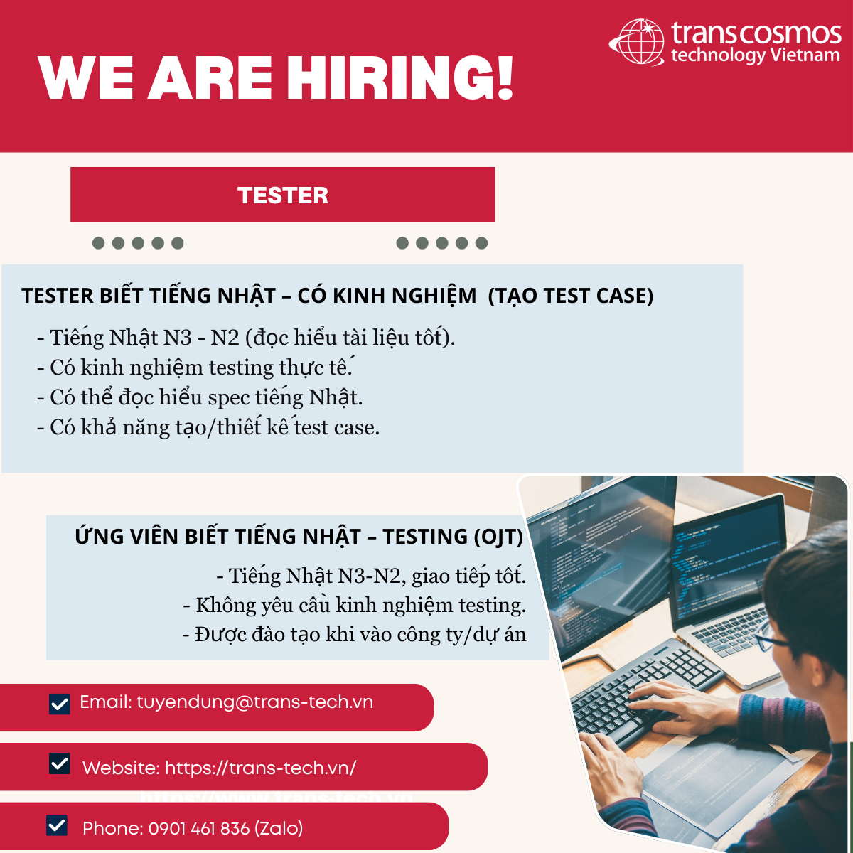 Tester biết tiếng Nhật (N3-N2)