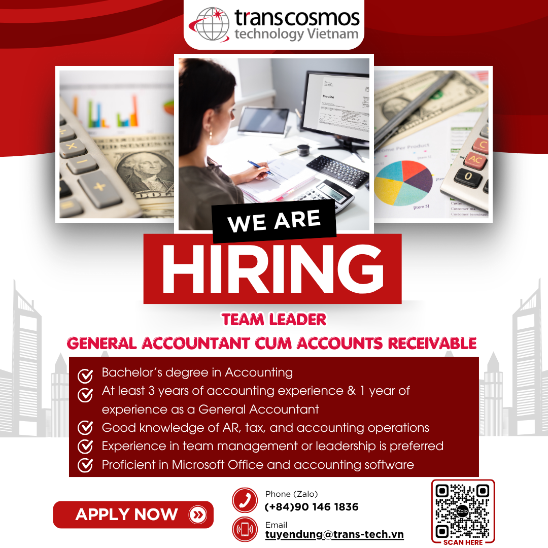 General Accountant cum Accounts Receivable Team Leader