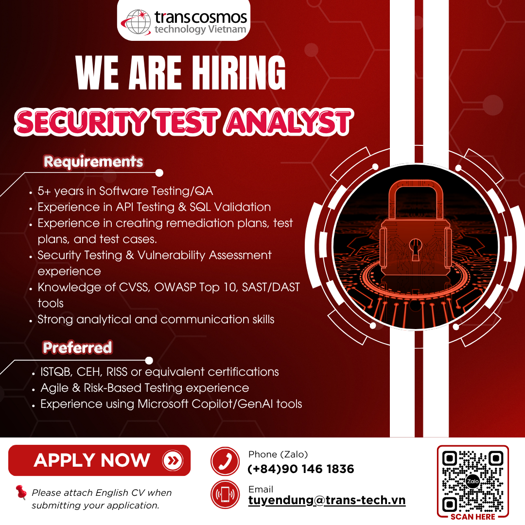 Security Tester Analyst
