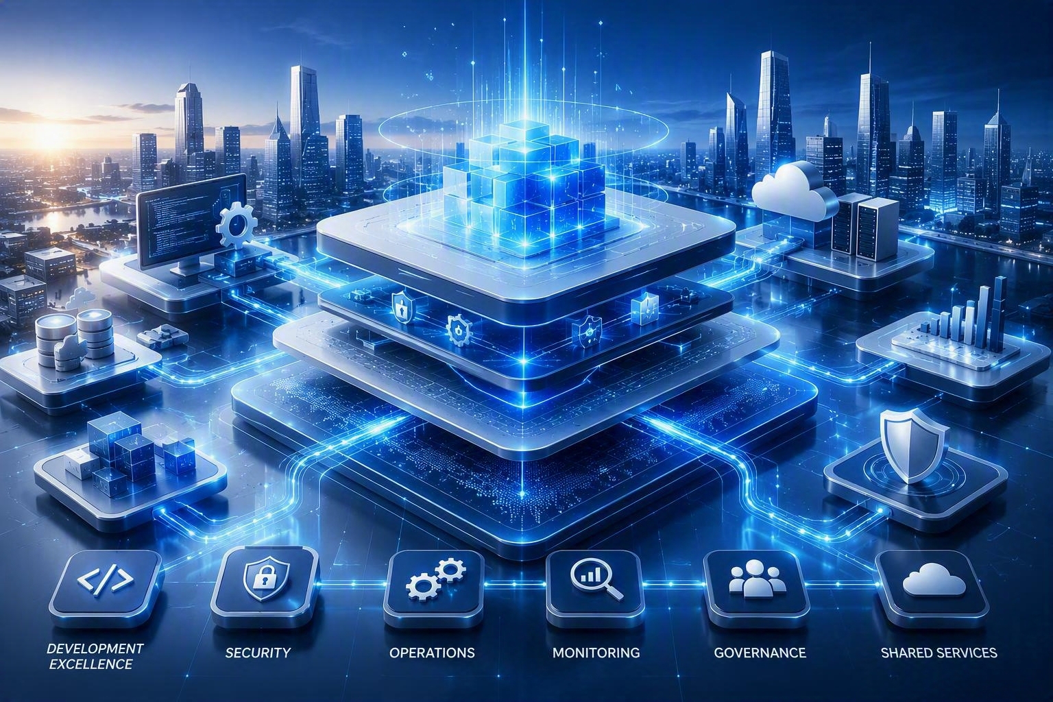 Enterprise IT platform for software development, cloud infrastructure, and security management